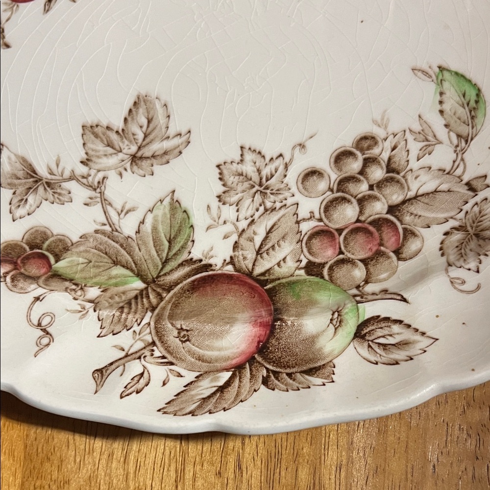 Vintage Johnson Brothers “Harvest Time” Oval Plate Platter 10" x 12" - Picture 3 of 3